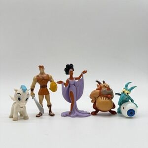 Disney Hurcules Figures Lot Of 5 Pegasus PVC Plastic Cake Toppers Mixed